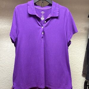 St. John's Bay Purple Button Down Shirt